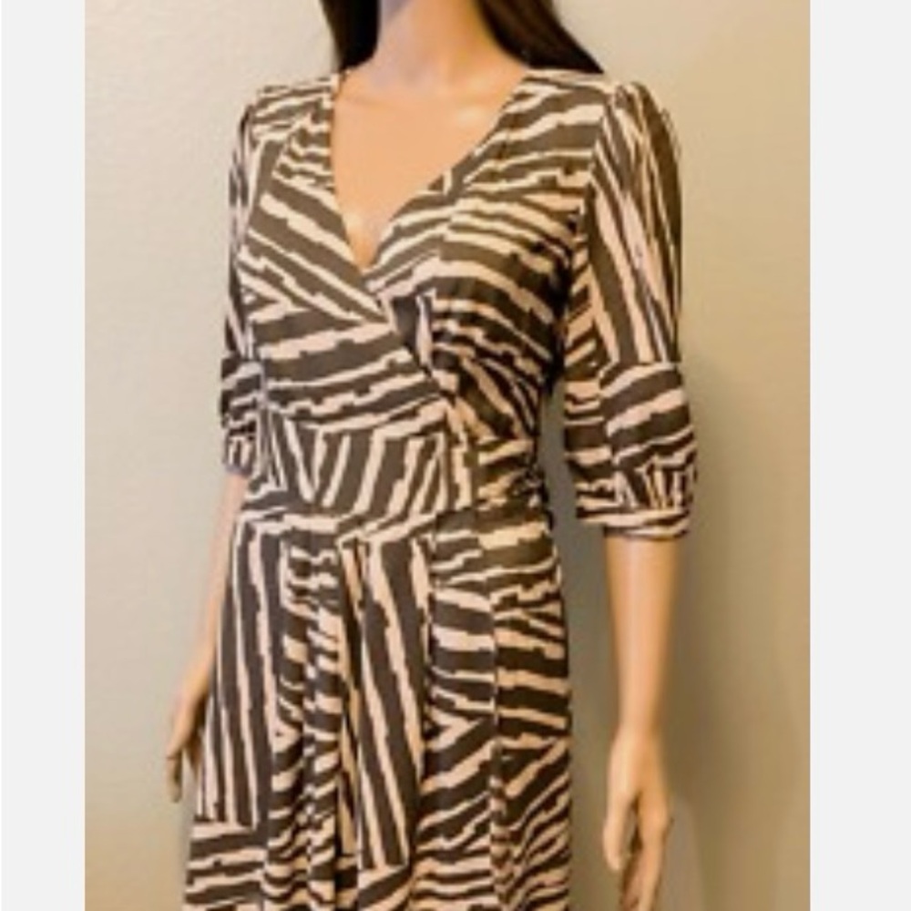 Banana Republic Zebra Print Wrap Dress - Women’s Size 4